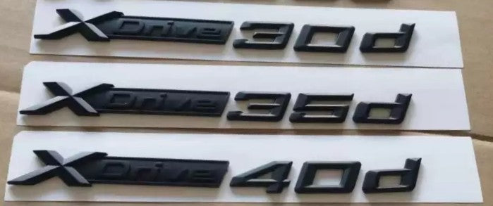 BMW X5/X6 Black Door Emblems