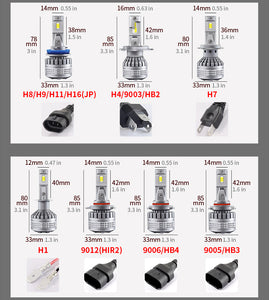 Premium COB Headlight & Foglight Bulbs